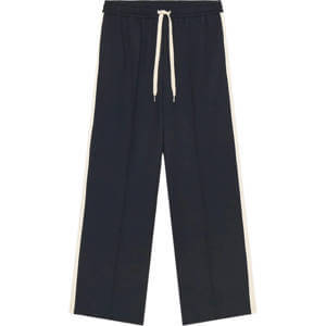 Mint Velvet Navy Side Stripe Trousers